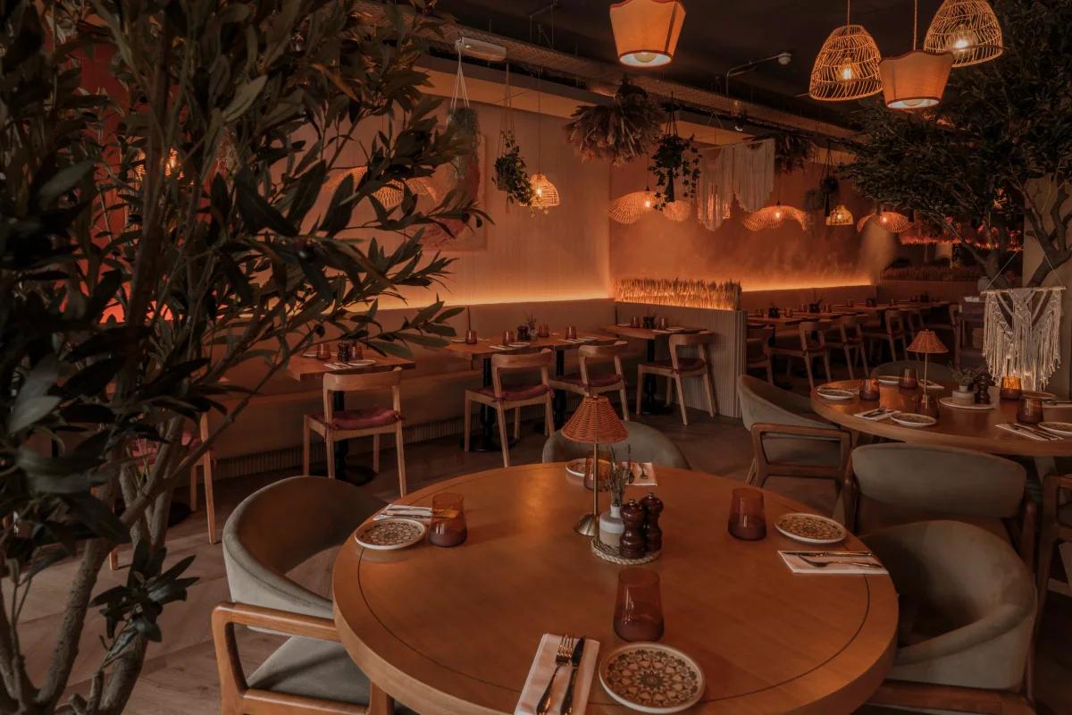 Restaurant interior at Amber St Andrews