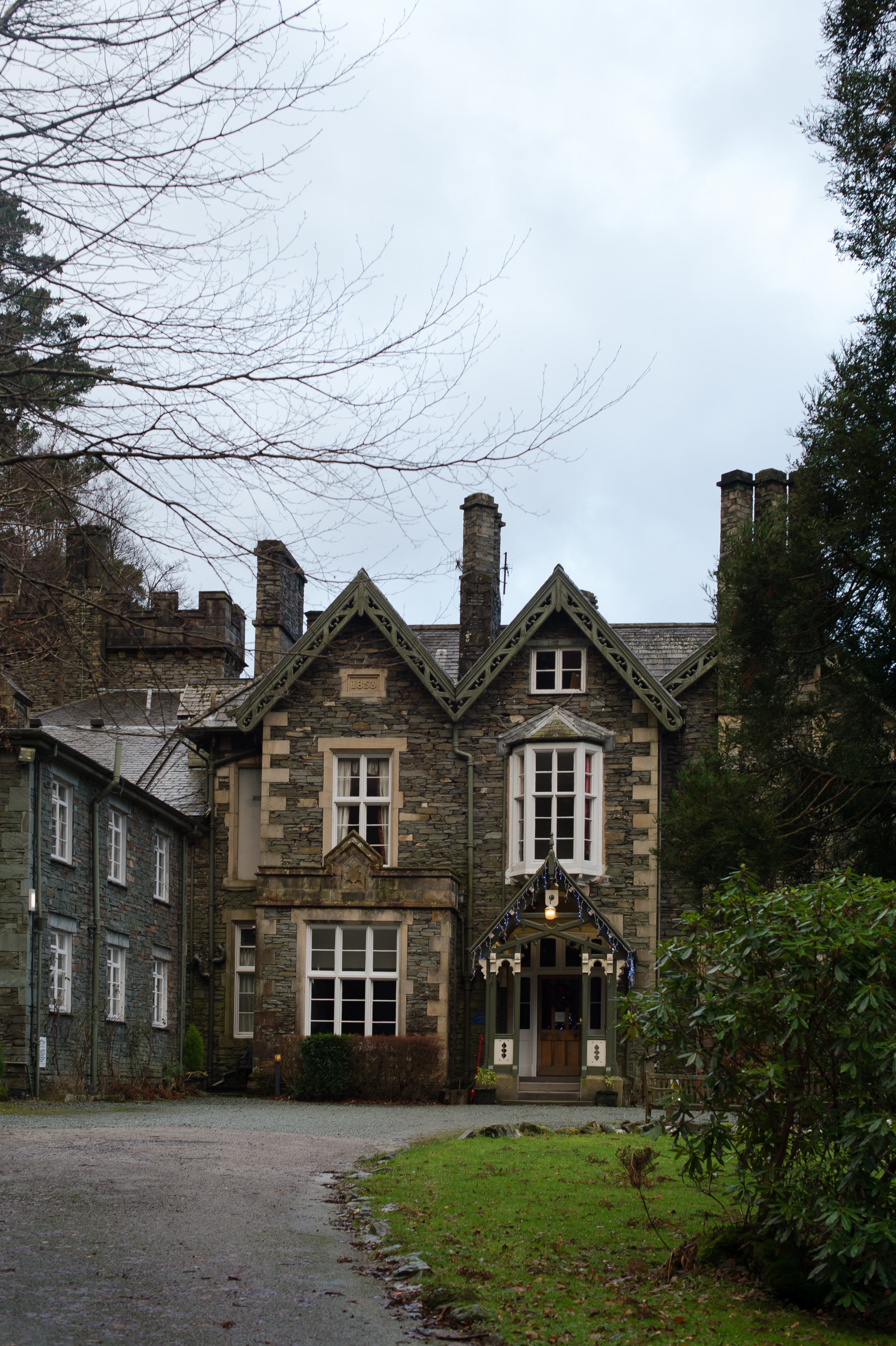 The Forest Side country-house hotel at the end of its drive