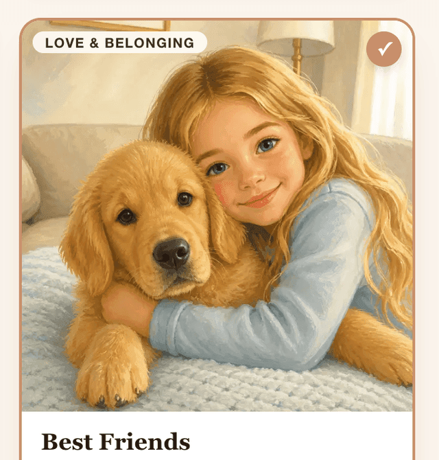 Choosing the Best Friends story card
