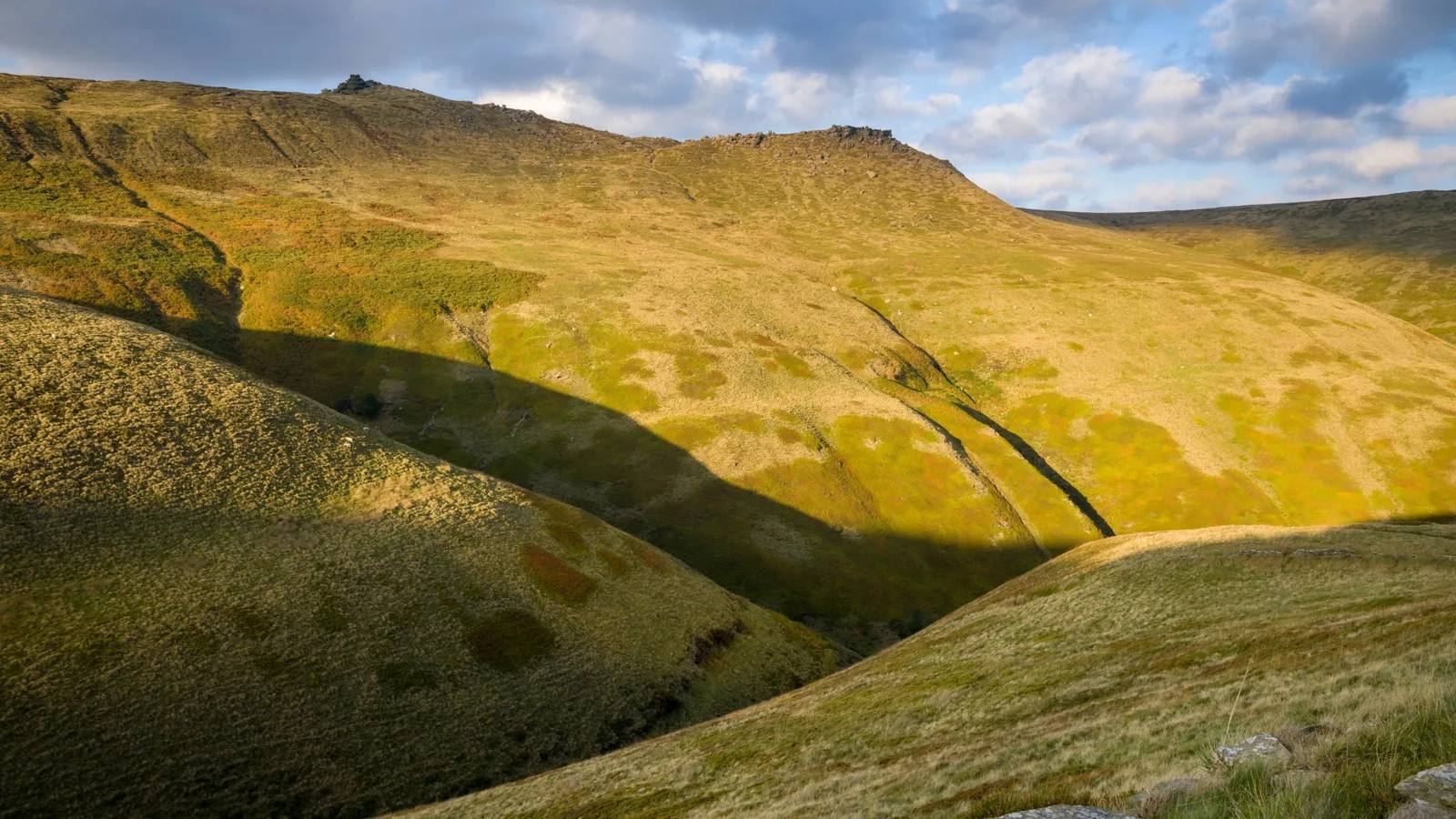 The view from the top of Jacob’s Ladder across Kinder Scout