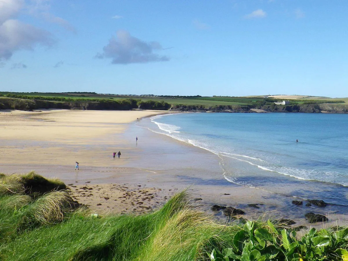 Harlyn Bay beach near Padstow.