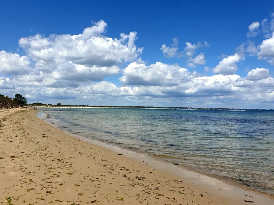 Studland Bay beach and shoreline
