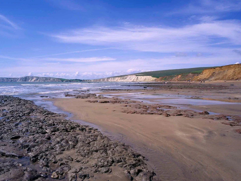 Looking west across Compton Bay, a shoreline overview