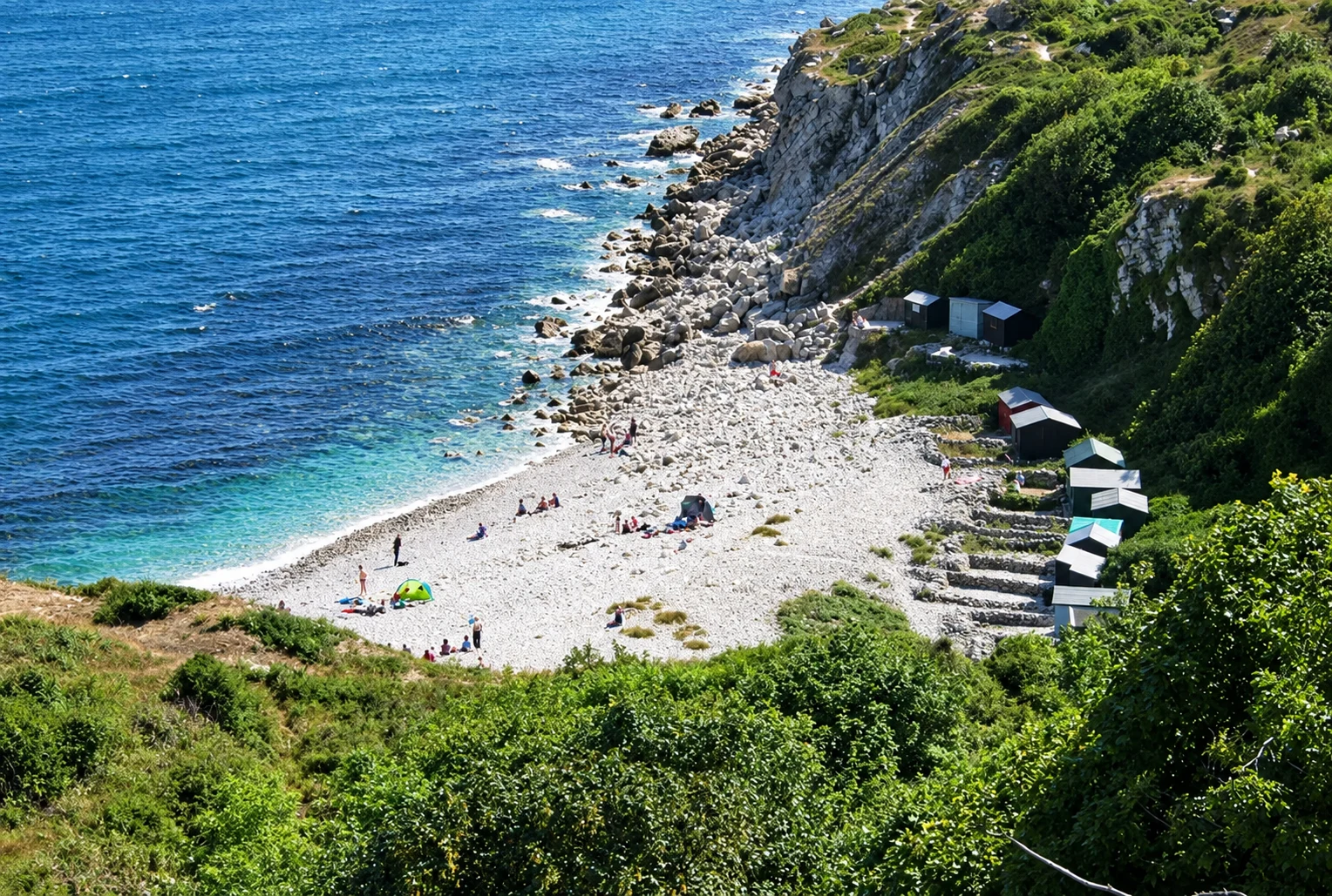 Church Ope Cove below the cliffs on the Isle of Portland