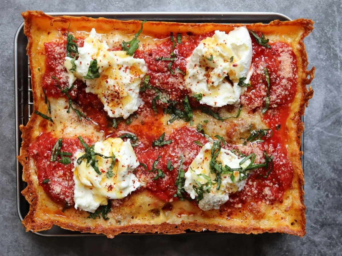 Square pizza from Renato's Bar and Pizzeria