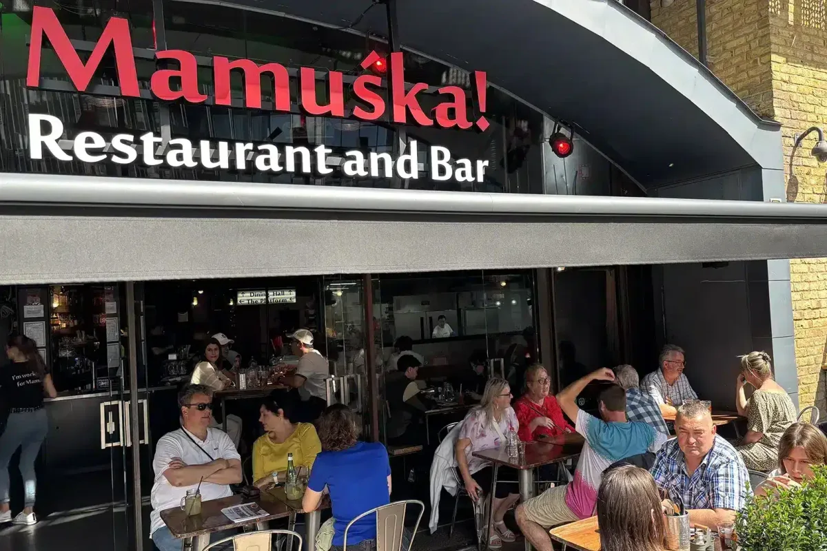 The outdoor terrace at Mamuśka! Southbank