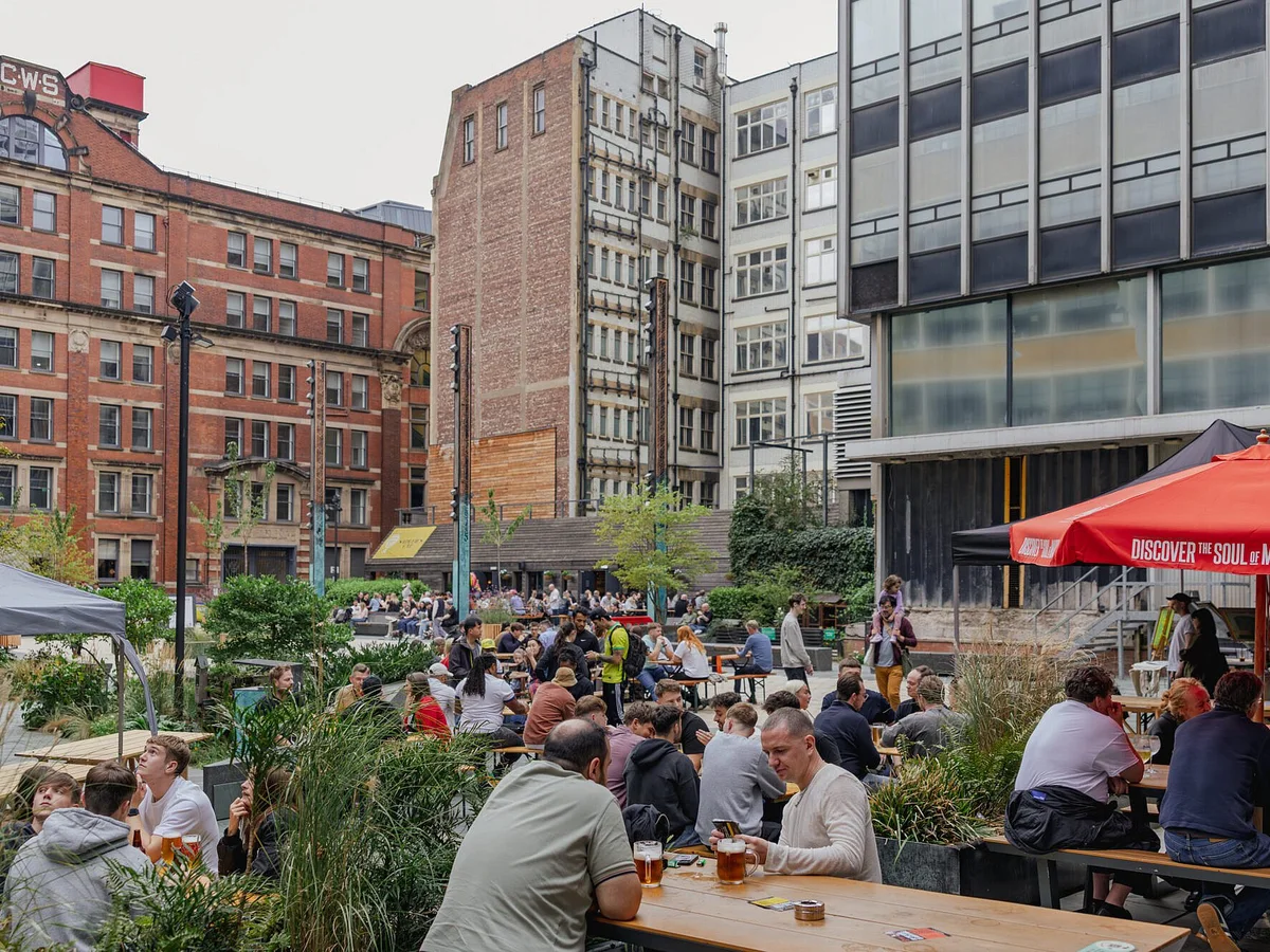 Outdoor diners at New Century Kitchen and Yard