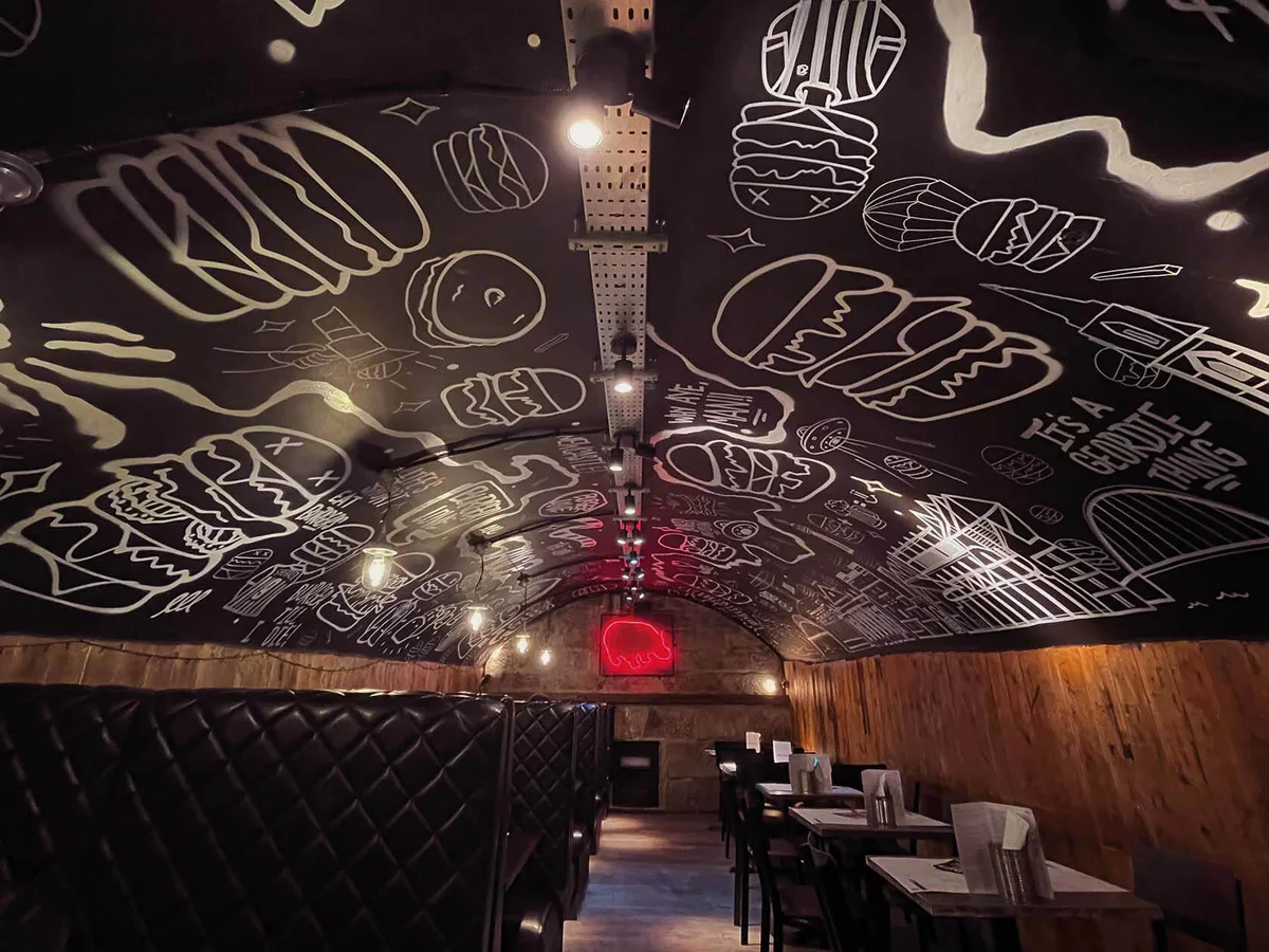Vaulted interior at Fat Hippo Newcastle