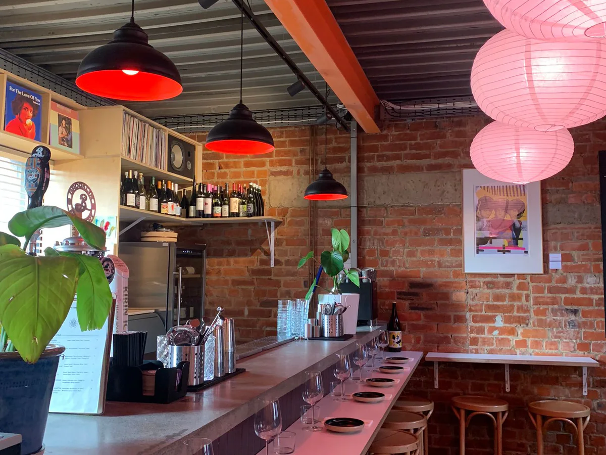 Miso bar counter and seating