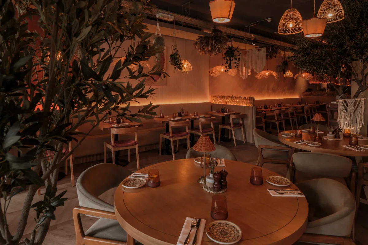Restaurant interior at Amber St Andrews