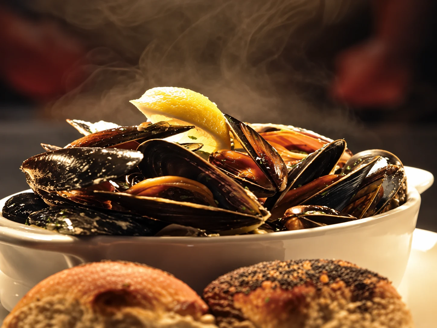 Bowl of mussels at Abbey Wharf