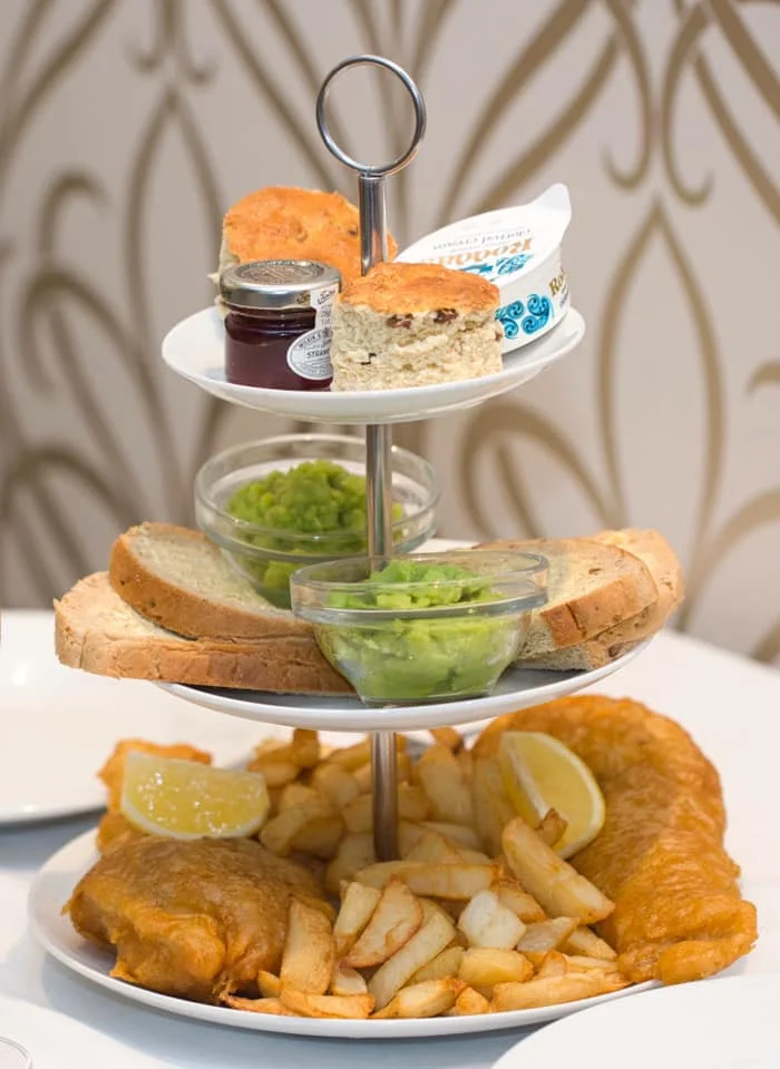 Fish-and-chips afternoon tea at Hetty & Betty